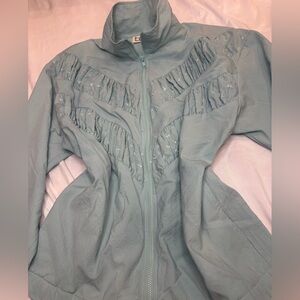 Terri petite vintage y2k zip up Women's Light Blue Jacket